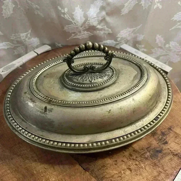 Antique Edwardian A1 EB  EPNS Serving Tureen Dish with Lid - Picture 2 of 6